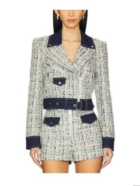 Cinq A Sept Tweed Jacket And Shorts Set XS